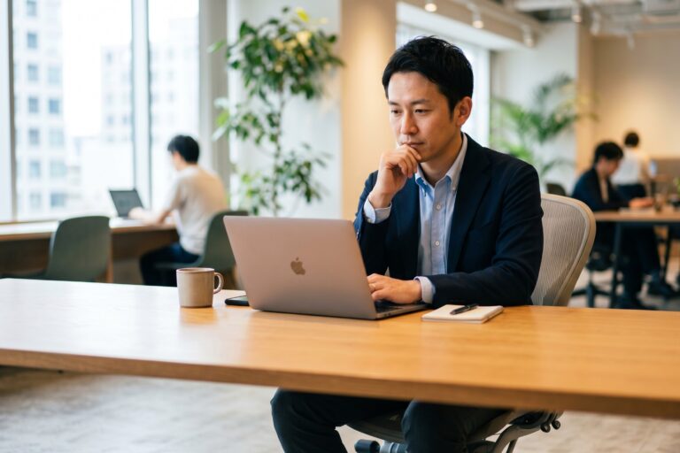 現状維持バイアスのイメージ図-変化の選択肢を前にしながら今の状態を選んでしまう様子を示した図解（行動科学）