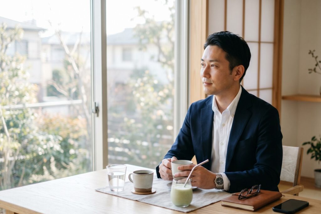 固定化したシンプルな朝のルーティン(選択肢オーバーロード・「決めないことを決める」のイメージ)
