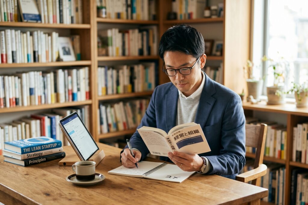 日本で行動経済学を学べる場所を目的別に整理したイメージ図-大学・検定・オンライン講座・企業研修・専門家の発信という学習ルートを示した図解（行動科学）